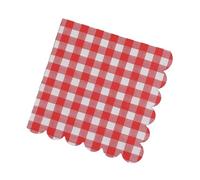 20pcs Blue/Orange/Green Checkered Paper Napkin 12.5x12.5cm, Soft Gingham Disposable Luncheon Paper Party Serviettes Tableware for Birthday Christmas Halloween Wedding BBQ (Re)