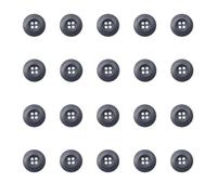 20PCS Blue Resin Button 4 Hole 0.6 Inch Army Military Buttons Sewing Button for Pants Jacket Uniforms Bags Accessorie Army Military Buttons (Blue, 24L=15MM)