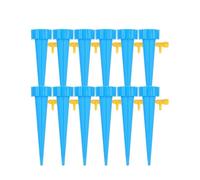 20Pcs Blue Self Watering Spikes, Indoor & Outdoor Automatic Plants Waterer, With Adjustable Valve, Self Watering Planter Insert