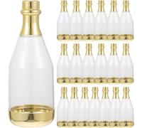 20pcs Bottle Candy Box Wedding Bottle Mini Favor Container Wedding Treat Box for Christmas Birthday Party Supplies Golden
