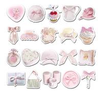 20Pcs Bow Aesthetic Magnets Fridge Decor Soft Tone Magnetic Decals For Kitchen Whiteboards Lockers Cabinets And Metal Surfaces Home Styling And Cozy Vibe Fans
