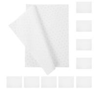 20pcs Bow Print Gift Wrapping Paper Roll 70x50cm White | Paper Sheet for Craft Projects, Print, Tear Resistant, Easy Fold, Elegant Style, Valentine Use