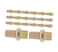 20pcs Brass Pneumatic Muffler Noise Reducer 1/8 Npt Threaded