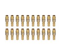 20Pcs Brass Welding Torch Contact Tip Holder Gas Diffuser Nozzle CNC Processed High Temp for MIG MAG