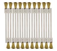 20PCS Brass Wire Brushes with Extended Handle