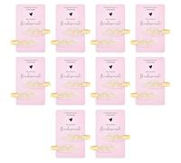 20PCS Bridesmaid Hair Clips, Creaseless Glitter Hair Clips for Bride Women Girls, Perfect Bridal Hairstyle Accessories (20PCS（10 cards）white hair clips with pink cards)