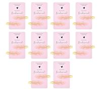 20PCS Bridesmaid Hair Clips, Creaseless Glitter Hair Clips for Bride Women Girls, Perfect Bridal Hairstyle Accessories (20PCS（10 cards）light pink hair clips with pink cards)