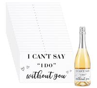 20PCS Bridesmaid Sticker for Mini Champagne Bottles, I Can't Say I Do Without You Stickers, Minimalist Bridesmaid Proposal Sticker, Bridesmaids Mini Champagne Labels, Bridal Party Maid of Honor Label