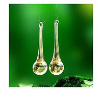 20PCS Brushed Drops Crystal Prisms Chandelier Pendant Part Home Decor Crystals Lighting Lamp Replacement Parts