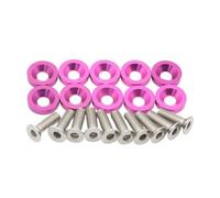 20Pcs Bumper Washers M6x19.5mm With Bolts Engine Bay Dress Up Fastener Kit For Headlights Trunk License Plate Washer Kit
