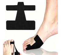 20PCS Bunion Corrector Big Toe Straightener, Pre Cut Kinesiology Tape (Black, 20PCS)