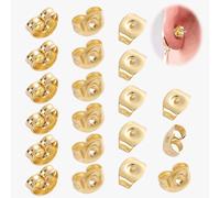 20PCS Butterfly Earring Backs Universal and Practical Replacement Gold Butterfly Backs for Earrings Ear Locking for Ear Stud for Stud Earrings Locking Earring Making Women Jewelry Supplies