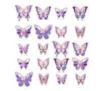20pcs Butterfly Wall Stickers - Art Paper Decoration, Elegant Design | Printable Butterfly Cutout Set, Perfect for Customizing Your Easy Living Spaces
