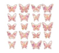 20pcs Butterfly Wall Stickers - Art Paper Decoration, Elegant Design | Printable Butterfly Cutout Set, Perfect for Customizing Your Easy Living Spaces