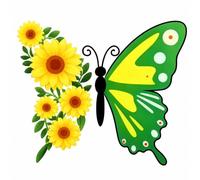 20Pcs Butterfly Window Fly Stickers, Indoor Kitchen Sticky Fruit Fly Traps