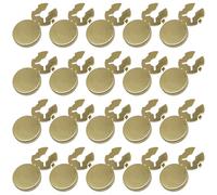 20Pcs Button Covers Decorative Buttons Clips for Sewing Diys Craft Decors Embellishment Round Clip on Round Cuff