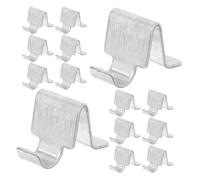 20pcs Cabinet Shelf Clip Metal Brackets with 8mm Mouth | Sturdy Anti-shift Support for Archive Cabinet Shelves and Closet Shelves, for Library and Locker Organization