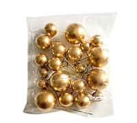 20pcs Cake Ball Shaped Cake Insert Cupcake Toppers Foam Cake Picks Wedding Christmas Birthday Decoration