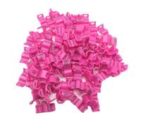 20Pcs Canary Clip Ring Bird Leg Rings Small Parrot Pigeon Foot Rings Inner Diameter 2.7mm 3mm 4mm 4.5mm 5mm(Pink,4.5mm)