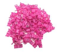 20Pcs Canary Clip Ring Inner Diameter 2.7/3/4/4.5/5Mm Bird Pigeon Small Parrot Leg Rings Birds Foot Rings Bird Clip Ring,Pink,2.7mm
