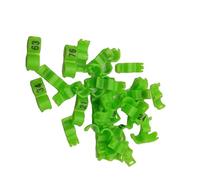 20Pcs Canary Clip Ring Inner Diameter 2.7/3/4/4.5/5Mm Bird Pigeon Small Parrot Leg Rings Birds Foot Rings Bird Clip Ring,Green,2.7mm