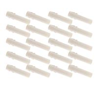 20pcs Candle Drip Sleeve Tubes White Plastic Socket Covers