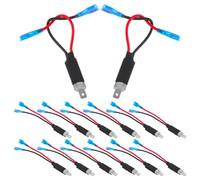 20pcs Car Headlight Wiring Harness Adapter for Dual Bulb Truck | Waterproof Plastic, Copper and Iron Build, Easy Installation, Wide Compatibility, Headlight Socket for Lighting Systems