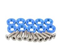 20Pcs Car Modified Fasteners Washer Bumper Engine Concave Screws Washer License Plate Bolts Car Modification Accessory