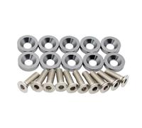 20Pcs Car Modified Fasteners Washer Bumper Engine Concave Screws Washer License Plate Bolts Car Modification Accessory