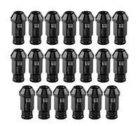 20Pcs Car Tire Screw Racing Wheel Aluminum Nut M12X1.5 (Black) MX5 Wheel Nuts