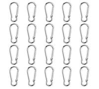 20PCS Carabiner Clips Snap Hooks, Aluminum Carabiner Keychain, Small Carabiner Clips for Keys, Karabiner Keyring Clip Snap Hook for Backpack Dog Leash Fishing Camping Awning, Not for Climbing(4.6cm)