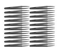 20Pcs Carbon Fiber Anti Static Tweezers High Accuracy Industrial Repairing Tools for Electronic Components Semiconductors Mobile Phone Watch Repair