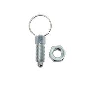 20PCS Carbon Steel M6 M8 M10 M12 Non Locking Type Retractable Pull Spring Plunger with lift Ring Index Plunger Pins Zinc plated for Mould Cabinet(M12-8)