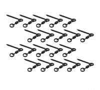 20pcs Carp Fishing Screws with Two Steel Rings and D Rig Swivel Ring for Improved Stability For Piercing (medium)