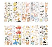 20pcs Cartoon Animal Temporary Tattoos, Adorable Kids Jungle Zoo Animal Tattoo Maker Waterproof Face Body Stickers for Boys Girls Birthday Children Toddler Safari Party Favors & School Rewards