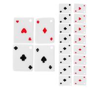 20pcs Cartoon Playing Card Resin Charms for Resin Artists and Makers | Epoxy Resin Fillers, Lightweight Decorative Accents, for Molds, Notebook Covers, Phone Case Decorations