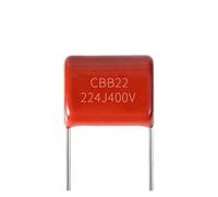 20pcs CBB22 224J400V 400V224J 220nF 400V 5% P10 Foot Distance 10mm Metallized Polypropylene Film Capacitor PKNVKZIDK