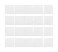 20pcs Ceramic Fiber Paper for Glass Artists and Jewelry Makers White | Fireproof Insulation Sheet, Even Heat Buffering, Protective Barrier for Glass Cabochons and Home Crafting Studio