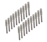 20pcs Chainsaw Sharpener Burr Grinding Head Rotary File Sharpening Tool Set (4.8mm)
