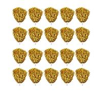 20PCS Cheerleading Pom Poms, 3.3in Handle Bright Colors Cheering Squad Hand Flower Spirit Sticks for Sports Party Stage Show (Gold)