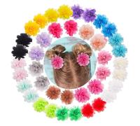 20Pcs Chiffon Flower Hair Clips for Safe Comfortable Hair Accessories for Boy Girl for All Occasions Gifting