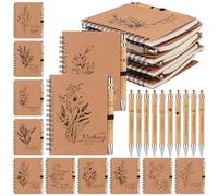 20Pcs Christian Gift Set Bible Verse Pens and Notebooks Bulk Bible Journal Christian Pen Scripture Pen Religious Gift Inspirational Scripture Gifts for Women Men Church Coworker School Supplies