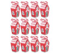 20pcs Christmas Candy House Gift Box Red Kraft Paper for Party Use | Creative Festive Elements, Not Easy to Deform, Decorative Chic Style, Suitable for Christmas Party Treats