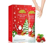 20PCS Christmas Hand Cream Set with Retin/ol,Moisturiser Body Lotion for Very Dry Hands,Non-Greasy Hydrating Cream Gifts for Men,Deeply Hydrating Cream for Winter Dry Hands(Strawberry)