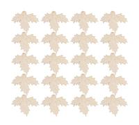 20pcs Christmas Leaf Hanging Ornament Wooden Lightweight DIY Decor