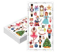 20pcs Christmas Napkins - Disposable 40x33cm, Xmas Serviettes, Nutcracker Tissue Napkins for Kids Party, Dessert & Dinner Table Decor