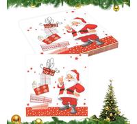 20PCS Christmas Napkins Disposable Christmas Party Paper Soft Xmas Decorative Napkins for Xmas Cocktail Party Supplies Table Decorations Napkin