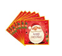 20Pcs Christmas Napkins Serviettes,Xmas Party Paper Napkins,Napkins Christmas Tableware Decoration Santa Elf Tissue Luncheon Dinner Napkins for Winter Holiday Xmas Party Supplies Table Decorations