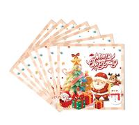 20Pcs Christmas Napkins Serviettes,Xmas Party Paper Napkins,Napkins Christmas Tableware Decoration Santa Snowman Tissue Luncheon Dinner Napkins for Winter Holiday Xmas Party Supplies Table Decorations