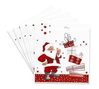 20PCS Christmas Napkins - Snowflakes Paper Serviettes, Soft Disposable, Bulk Dinner Party, Recycled, Personalised Fiesta